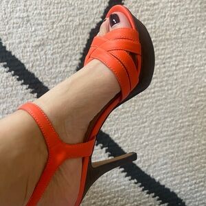 Vince Camuto Vibrant Orange Heels